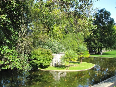 A walking park in Vigo, Spain. Green Park.