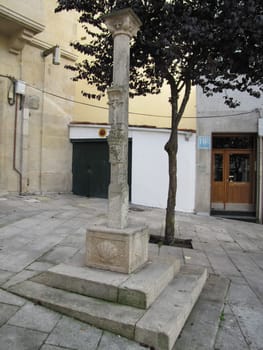 Vigo, Spain - June 12, 2019: Vigo Architecture. Buildings and streets of the city.