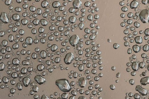 water drops on gray background