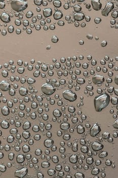 water drops on gray background