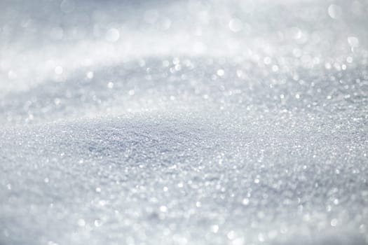 White and fresh snow background