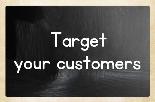 target your customers concept