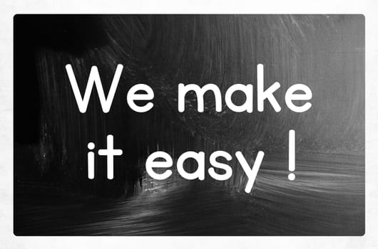 we make it easy concept