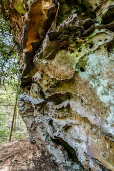 Sandstone formations found in Red River Gorge in Kentucky
