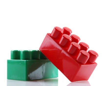 Plastic Blocks Isolated On White