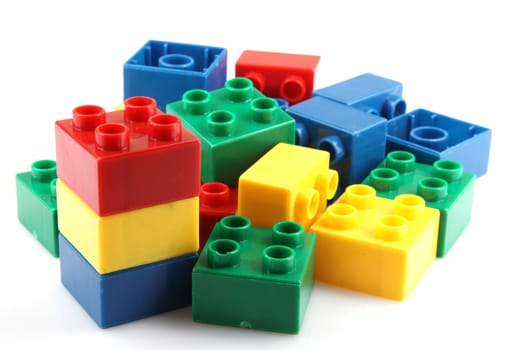 Building Blocks Isolated On White