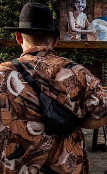 A mans back in the Berlin RAW