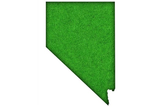 Map of Nevada on green felt