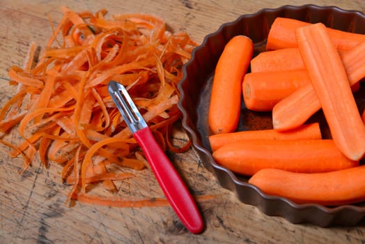 Prepare möhern carrots