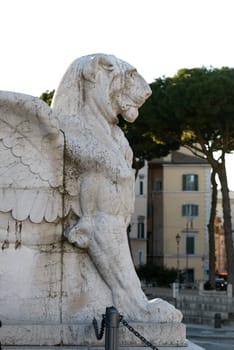 The altare della patria monument called victoriano or vittoriano, in rome italy