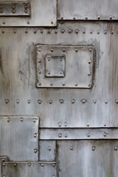 structure of grunge metal with screw