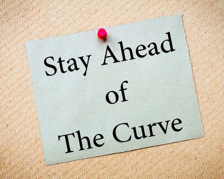 Word of mouth Message. Recycled paper note pinned on cork board. Concept Image