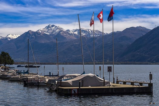 At the marina of Locarno