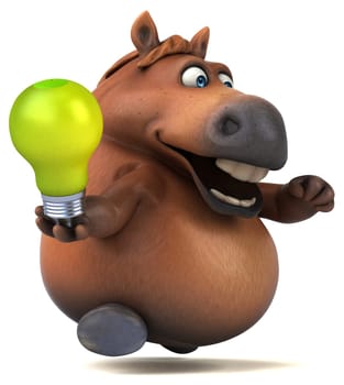 Fun horse - 3D Illustration