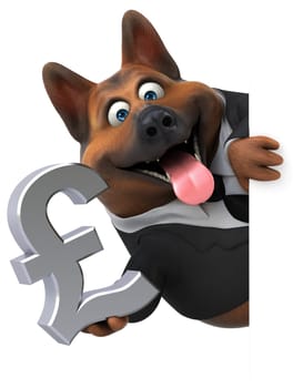 Fun dog - 3D Illustration