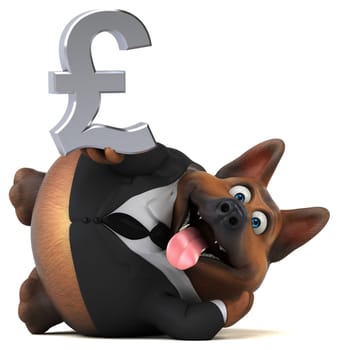 Fun dog - 3D Illustration
