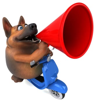 German shepherd dog - 3D Illustration