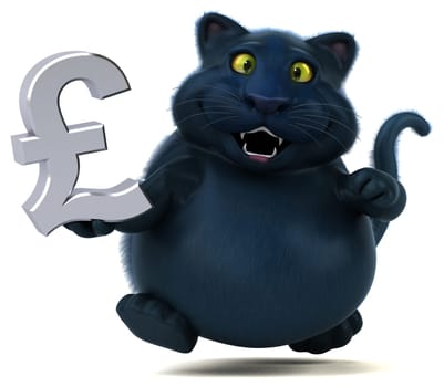 Fun cat - 3D Illustration