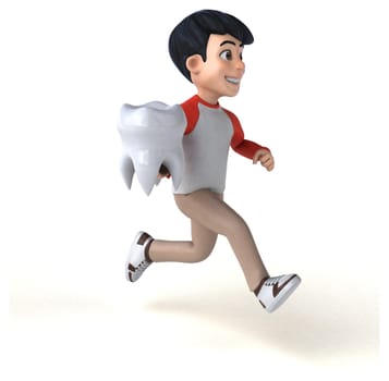Fun 3D Asian teenager with a manga style