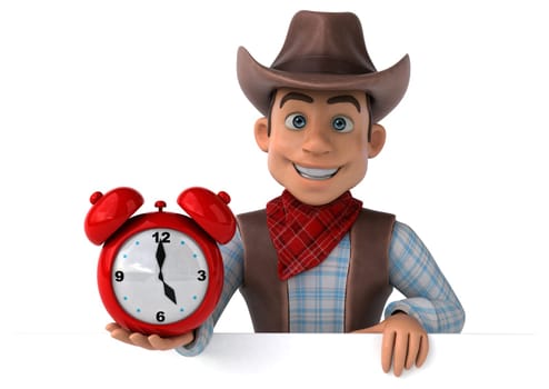 Fun Cowboy - 3D Illustration