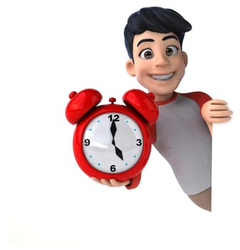 Fun 3D Asian teenager with a manga style