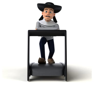 Fun 3d cartoon breton character