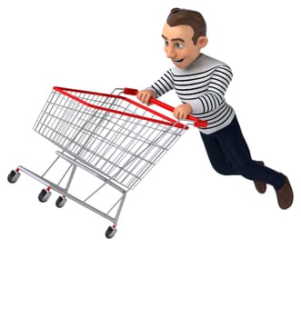 Fun 3D cartoon casual character