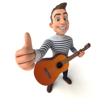Fun 3D cartoon casual character