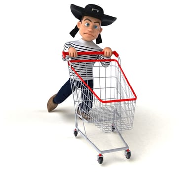 Fun 3d cartoon breton character