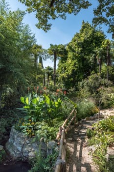 André Heller Botanical Garden. Gardone Riviera (BS), ITALY - August 25, 2020