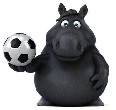 Fun horse - 3D Illustration