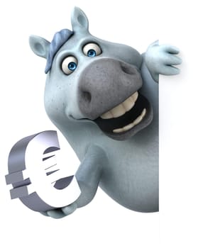 Fun horse - 3D Illustration