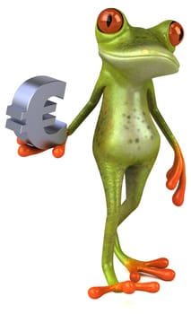 Fun frog - 3D Illustration