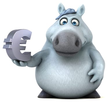 Fun horse - 3D Illustration