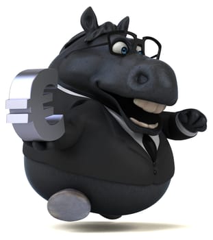 Fun horse - 3D Illustration