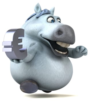 Fun horse - 3D Illustration