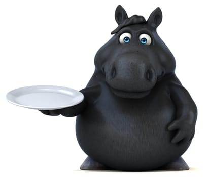 Fun horse - 3D Illustration