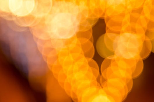 Abstract golden bokeh light background