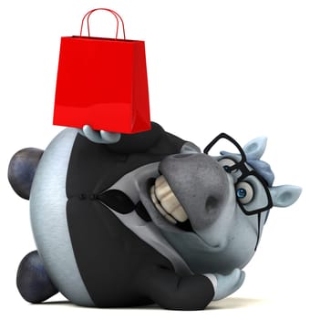 Fun horse - 3D Illustration