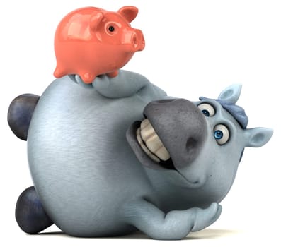 Fun horse - 3D Illustration