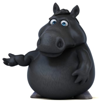 Fun horse - 3D Illustration
