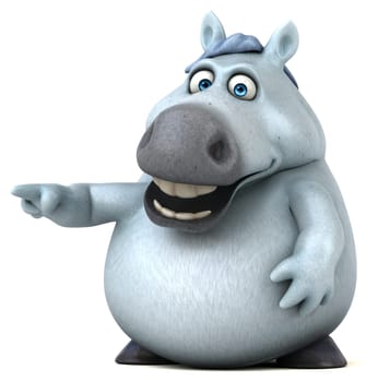 Fun horse - 3D Illustration
