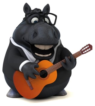 Fun horse - 3D Illustration