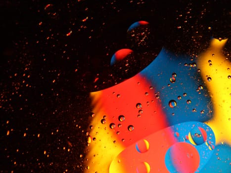 Different abstract bubbles colored spheres rare spectacular fluids