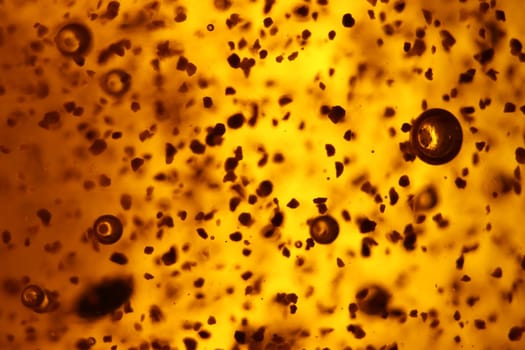 abstract golden background bubbles rare shapes different