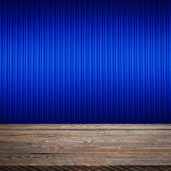 The background is blank wooden boards and a textured striped wall with gradient lighting and vignetting. For product demonstrations, free space, layout, mockup, perspective board, background board.