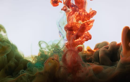 a liquid splash dissolve color