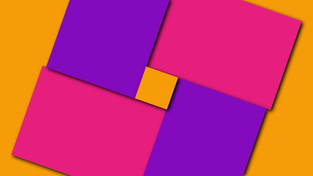 Geometric colorful shapes, computer generated. 3d render visual background