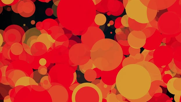 Abstract multicolored backdrop with many of big transparent circles. Computer generated 3d render