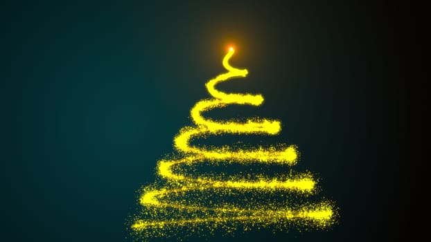 Animated Festive Christmas background with tree. Just add your Christmas title, wishes or logo